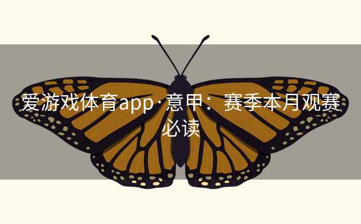 爱游戏体育app·意甲:赛季本月观赛必读