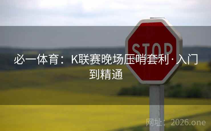 必一体育：K联赛晚场压哨套利·入门到精通